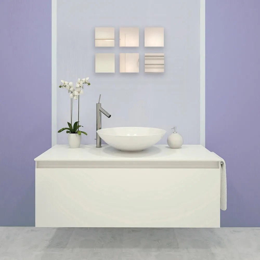 Стенни огледала в комплект от 6 бр. 10x10 cm – MSV