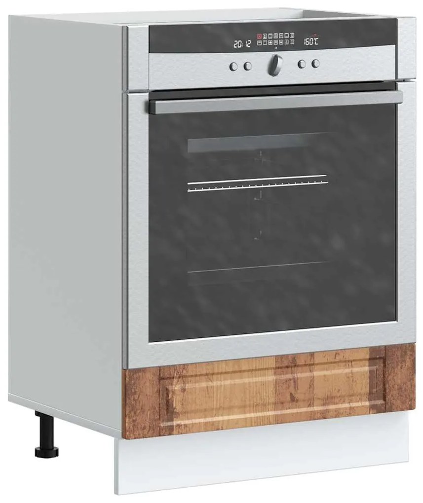 854005 vidaXL Шкаф за фурна, Porto, старо дърво, инженерно дърво