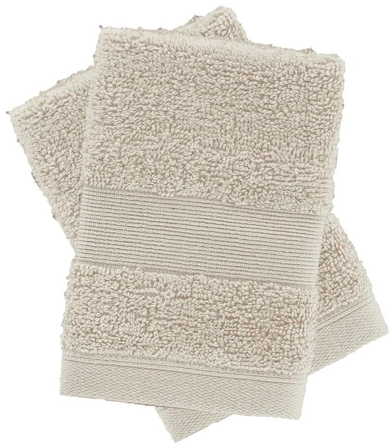 Бежови памучни кърпи в комплект от 2 бр. от тери 30x30 cm Anti-Bacterial – Catherine Lansfield