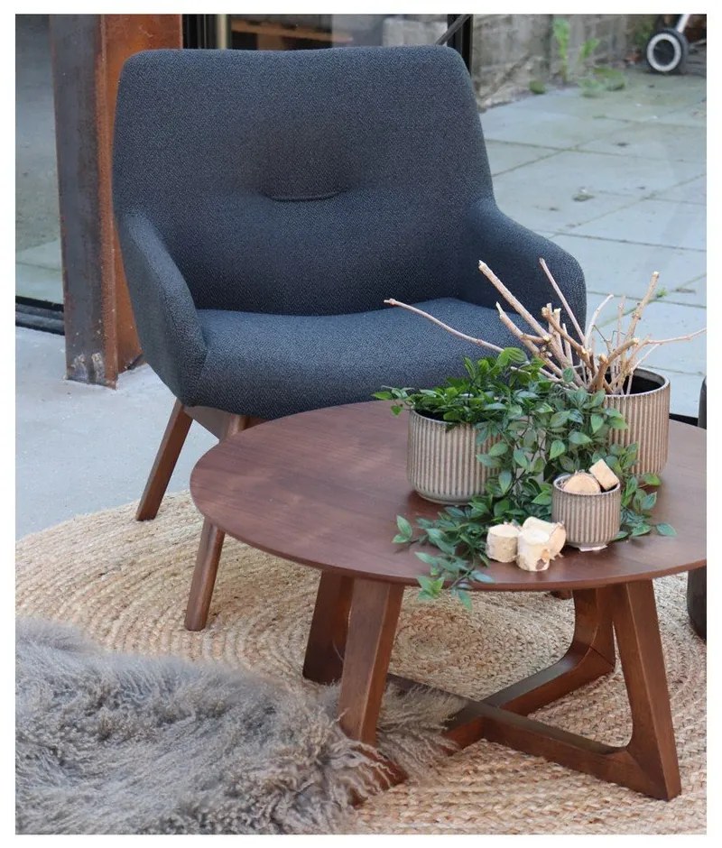Светлокафяв кръгъл килим, ø 90 cm Bombay - House Nordic