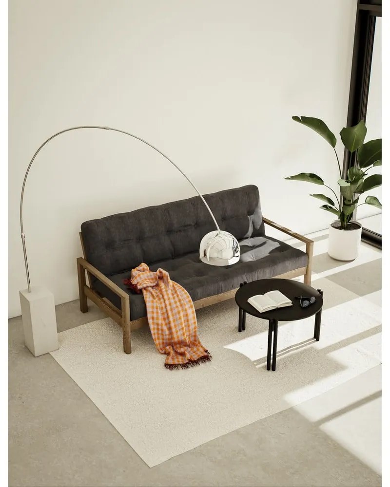 Тъмносив разтегателен диван 205 cm Knob - Karup Design