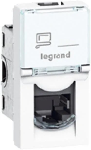 Legrand Розетка RJ45 cat.6 UTP 1 мод. цвят бял Mosaic  - 076561