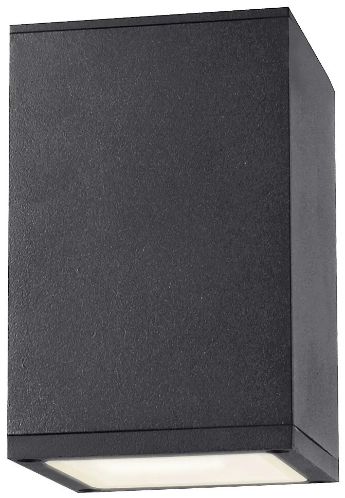 RABALUX 7820 Zombor, външна метална лампа за таван с пластмасов абажур, 10xH13cm, GU10 1xMAX 35W, антрацит, IP54 - 7820