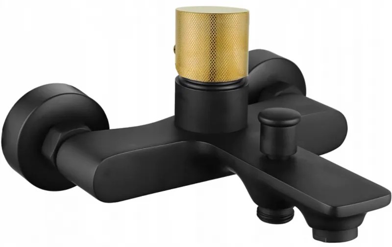 Mexen Royo One батерия за вана, черна/златна - 72230-75