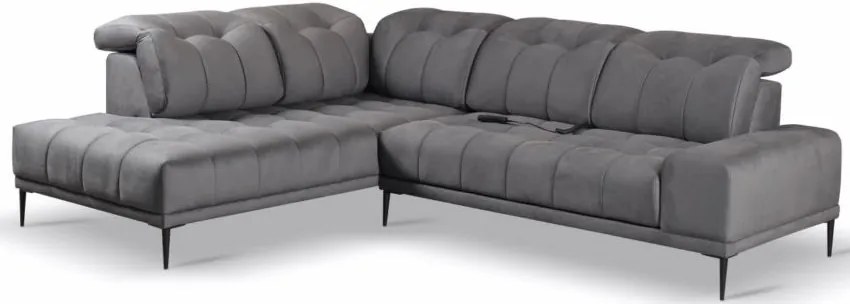 Ъглов диван Gallena-Right-Gray Dark
