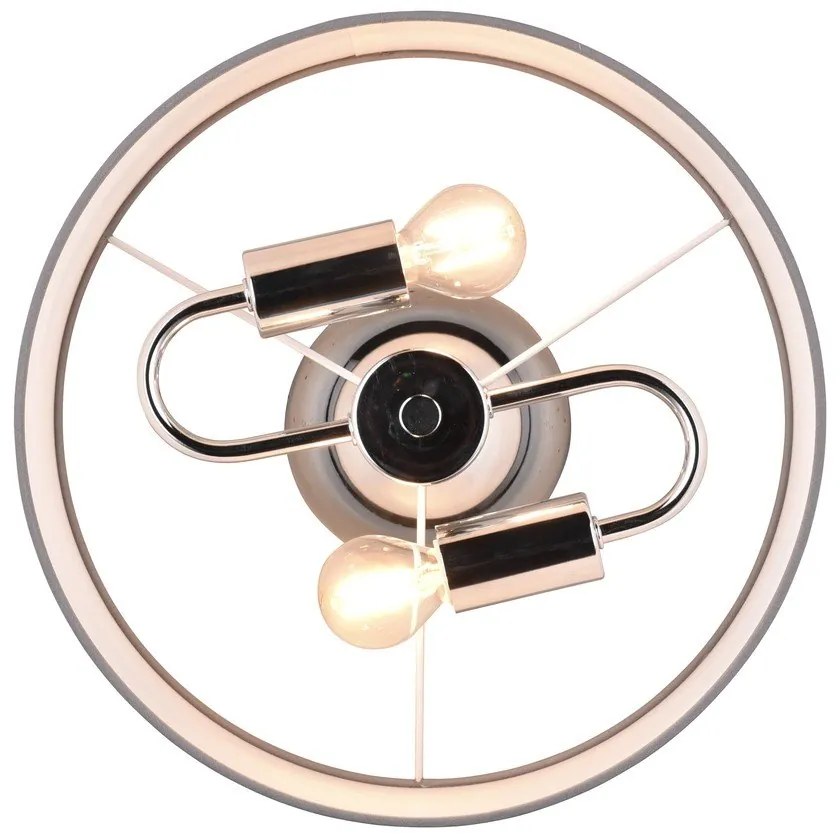 Сива лампа за таван ø 30 cm Davos - Trio