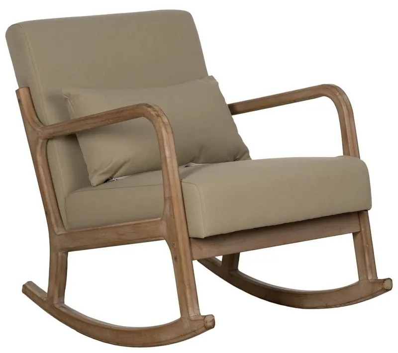 Бежово люлеещо се кресло Weave – Ixia