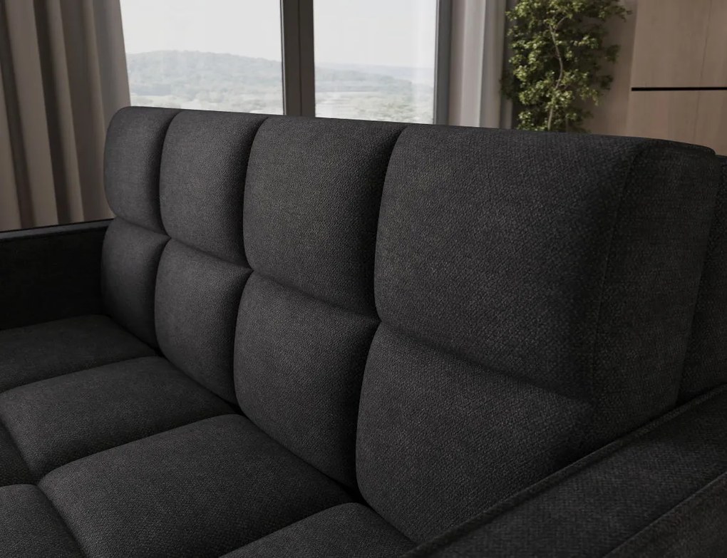 Разтегателен диван Maroni триместен-Черен