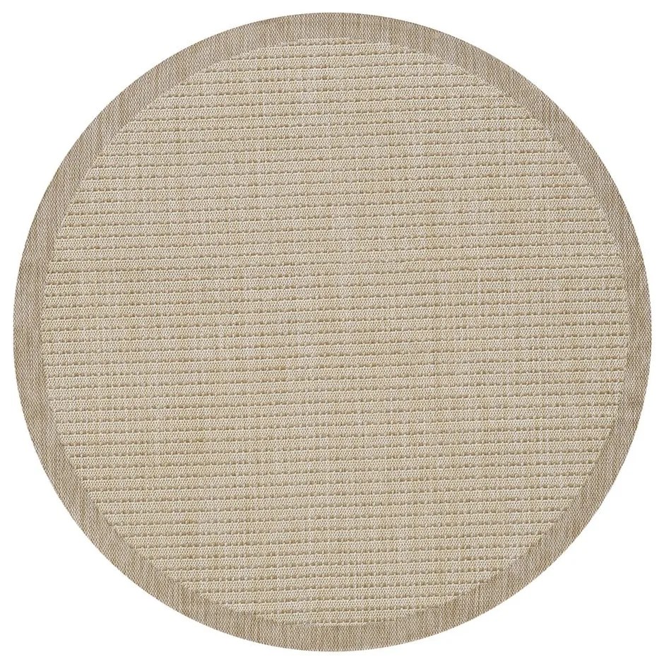 Бежов кръгъл външен килим ø 120 cm Giza – Ayyildiz Carpets