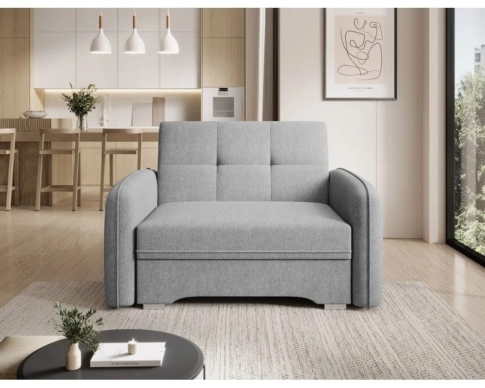 Светлосиво кресло Laine – ELTAP