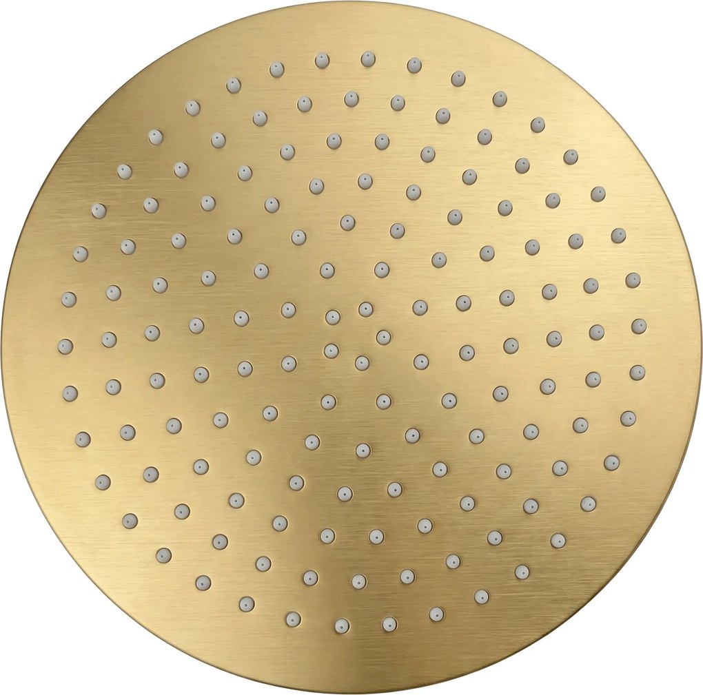 Кръгла душ глава REA JS-P014BG 30cm Brush Gold