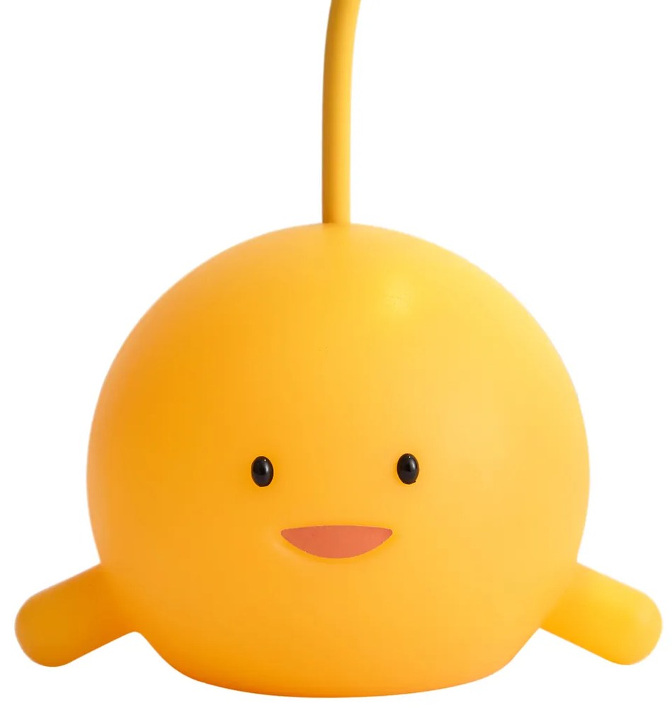 Модерна настолна лампа жълта с включен LED акумулатор - Bulby