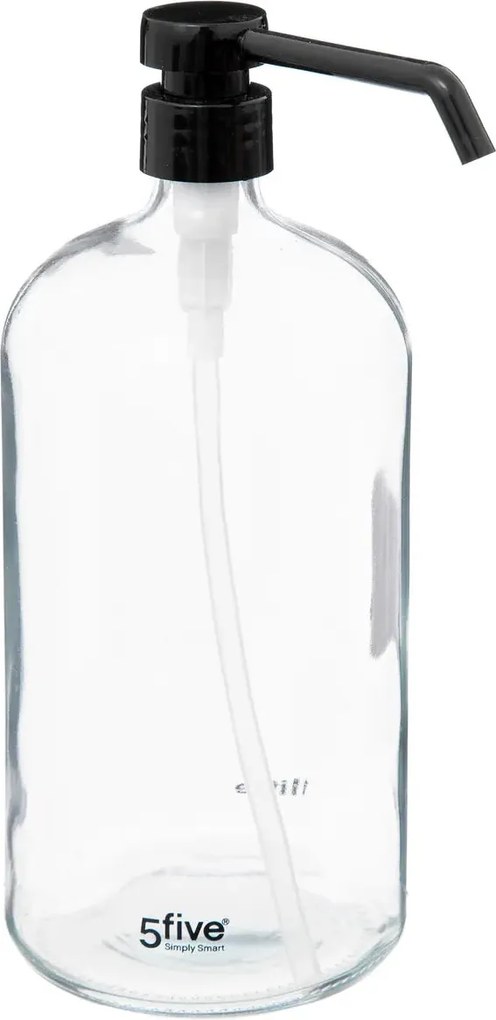 Дозатор за сапун 5five Glass, 1 L - Прозрачно