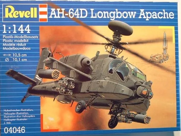 Американски боен хеликоптер AH-64D Longbow Apache - сглобяем модел