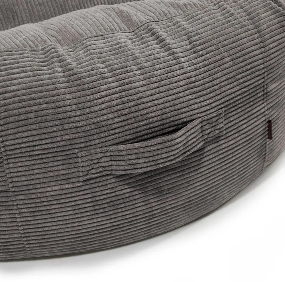 Лилав пуф от рипсено кадифе Roll 135 – SLOWDOWN