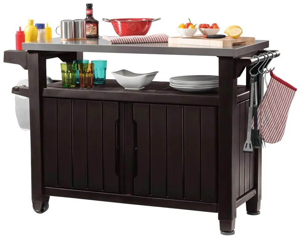 Сгъваема грил маса 134x52 cm Unity – Keter