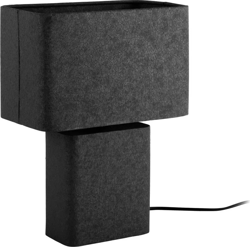 Черна метална настолна лампа (височина 33 cm) Boaz Recto – Leitmotiv