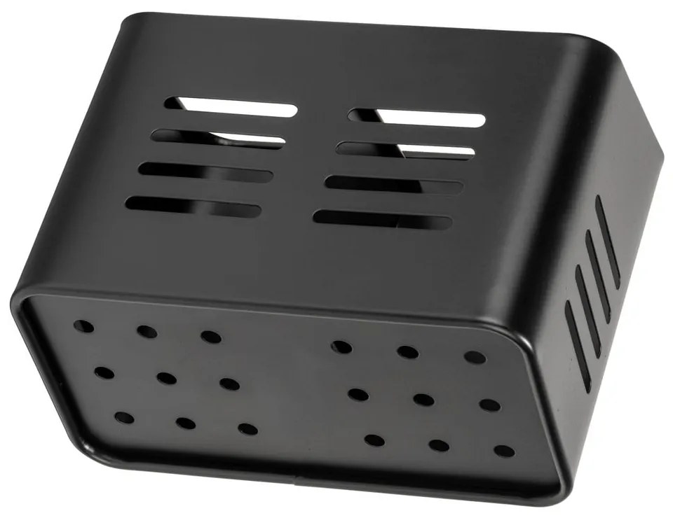 Метални прибори за хранене и поставки за салфетки в комплект от 2 части Black Outdoor Kitchen Baco – Wenko