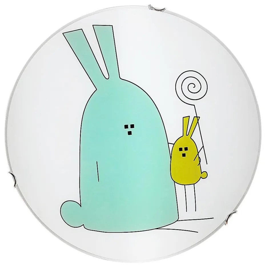 Rabalux 71279 - Детско таванно осветително тяло FLAPPY 2xE27/60W/230V