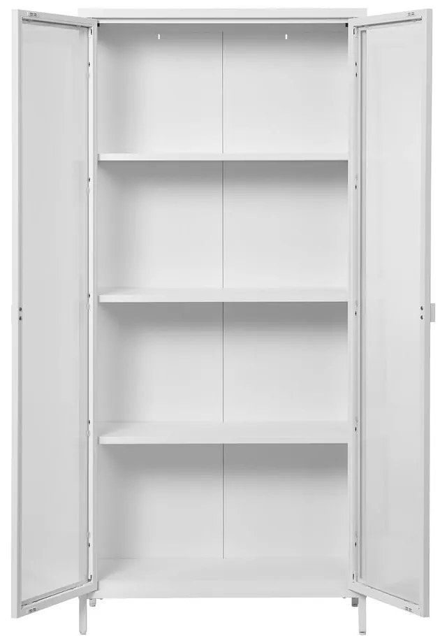 Бяла метална витрина 80x175 cm Brisbane – House Nordic