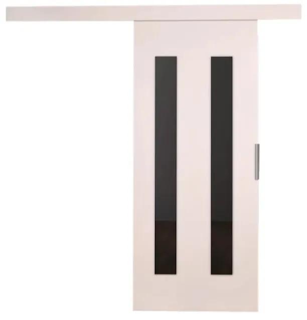Плъзгаща  врата LIVELLO III + безшумна система, 106x205, бял