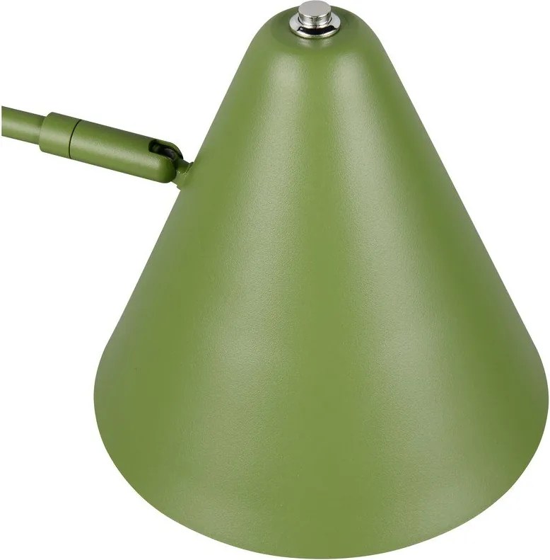 Зелена настолна лампа с огъваща се структура (височина 50,5 cm) Cosima – Trio