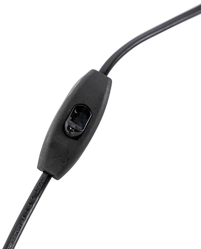 Ар Деко настолна лампа бронз с черен цвят без абажур - Areka