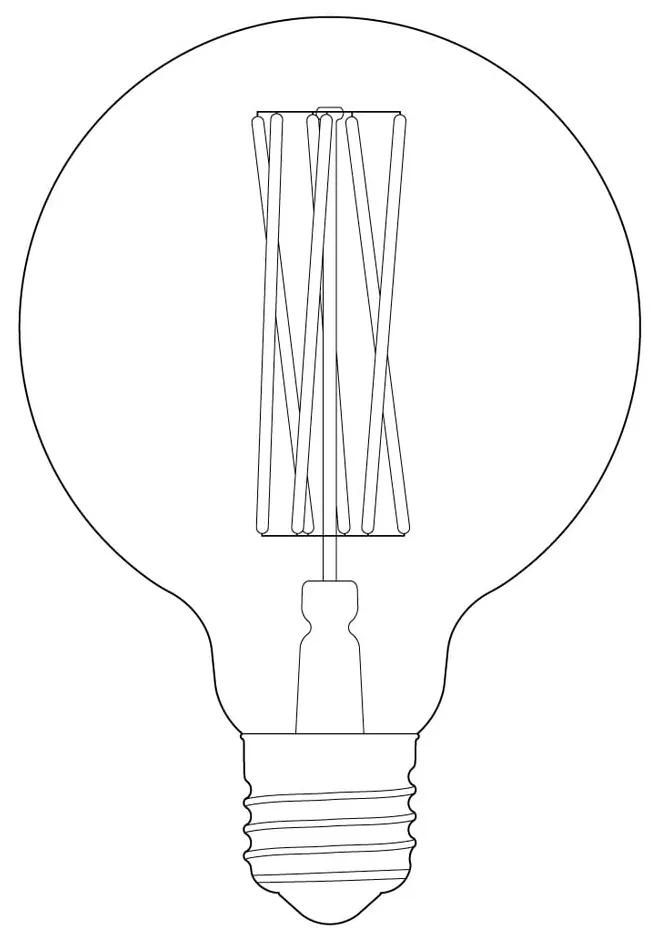 Топла LED крушка с димируема светлина E27, 6 W Elva - tala