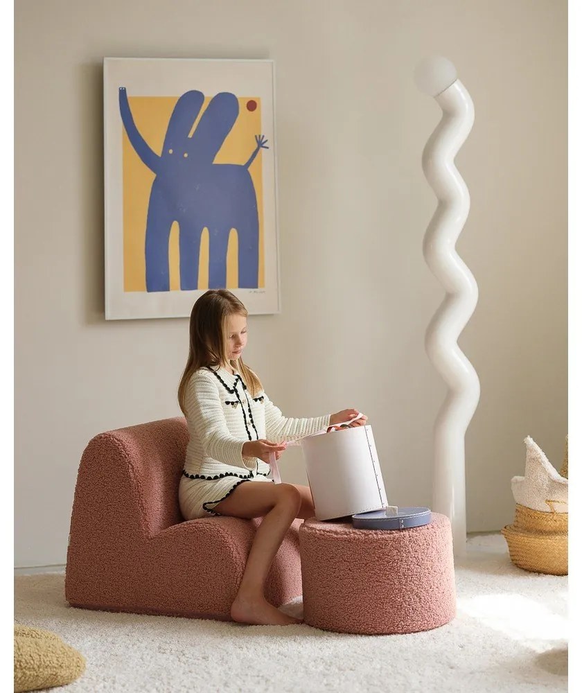 Розов детски стол от букле Cloud – Wigiwama