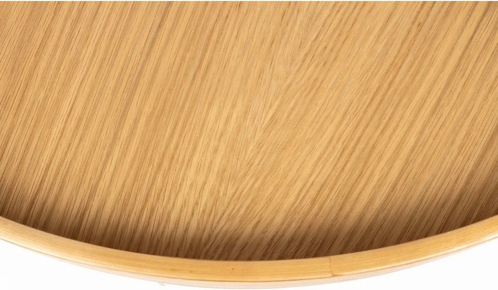 Кръгла масичка за кафе с дъбов плот в естествен цвят ø 70 cm Yuri L – White Label