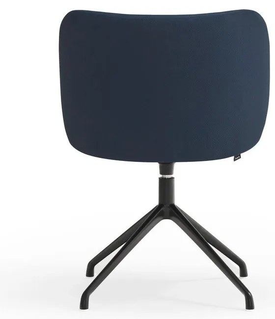 Тъмносин тапициран трапезен стол Mogi – Teulat