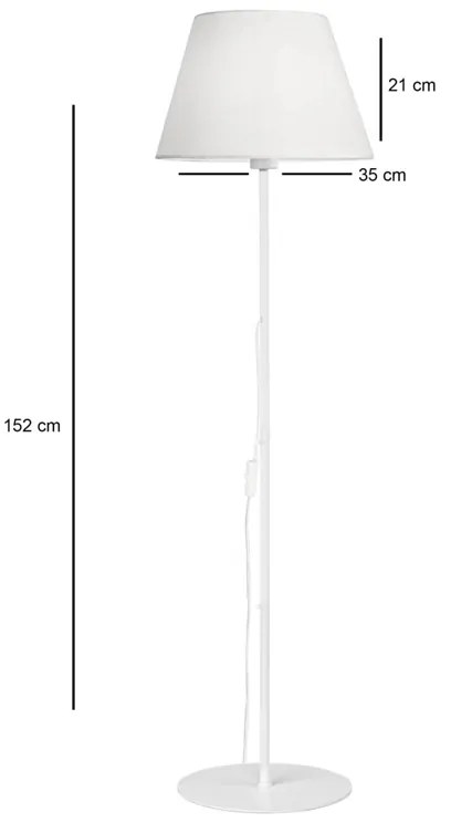 Подова лампа Лумер 202-000141 бял цвят