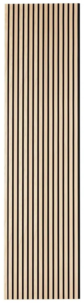 Декоративен aкустичен стенен панел Colva, 240x60 cm, MDF - Светло дърво