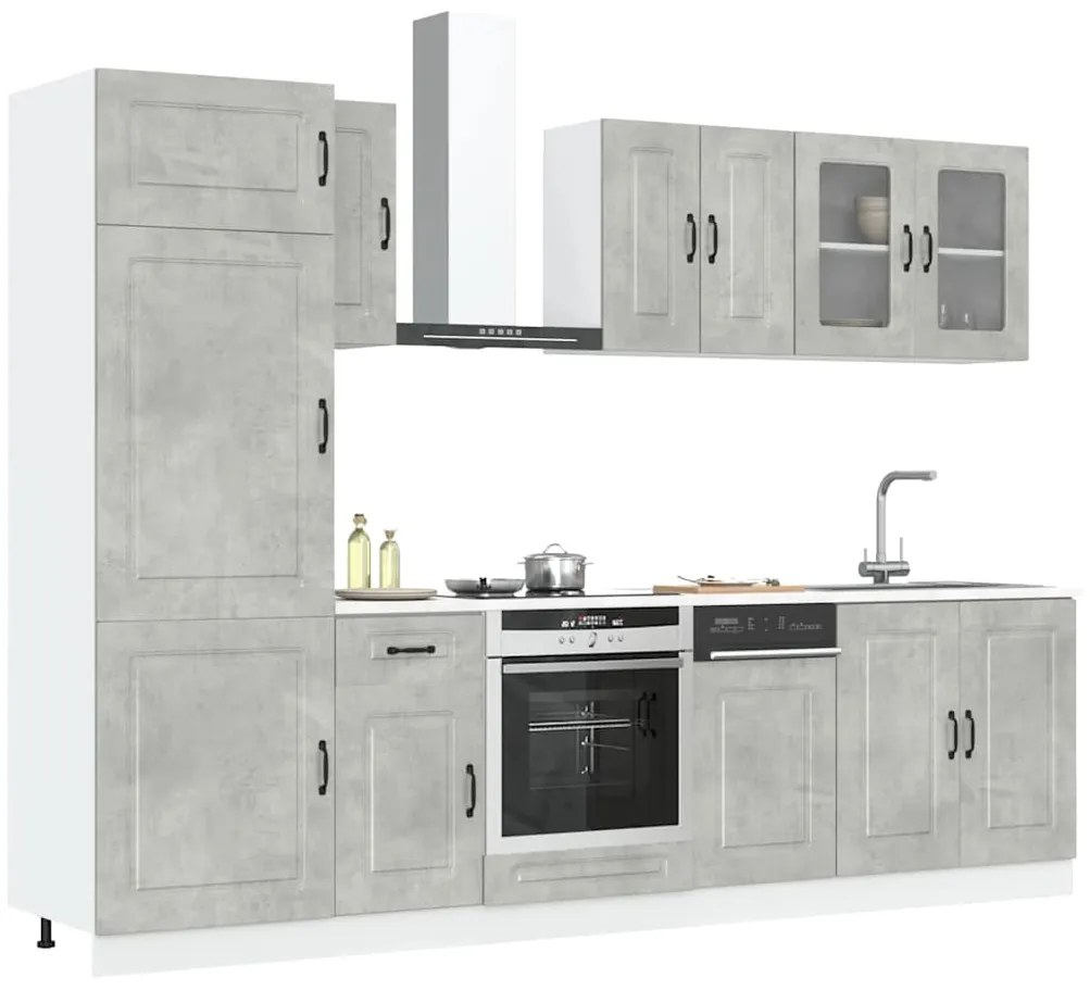 3314795 vidaXL Комплект кухненски шкафове от 8 части Kalmar, инженерно дърво