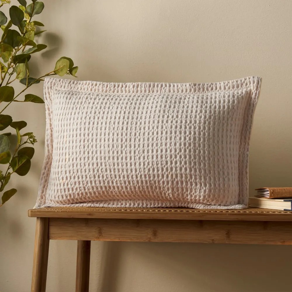 Памучна декоративна възглавница 30x50 cm Jaipur Chunky Waffle – Pineapple Elephant