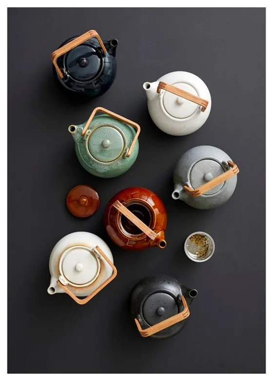 Керамичен чайник с цедка в кехлибарен цвят 1,2 l Gastro Amber – Bitz