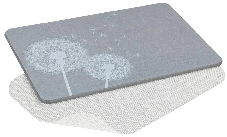 Сив килим за баня от диатомична глина 39x60 cm Astera – Wenko