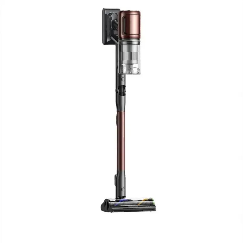 Вертикална прахосмукачка Dreame Essential V30 VVV17B, 880W, 30000 Pa, 90 мин, 0.6 л, HEPA H14, OmniX™ 2.0, Разпознаване на замърсявания, Сгъваема, Черен/бронз