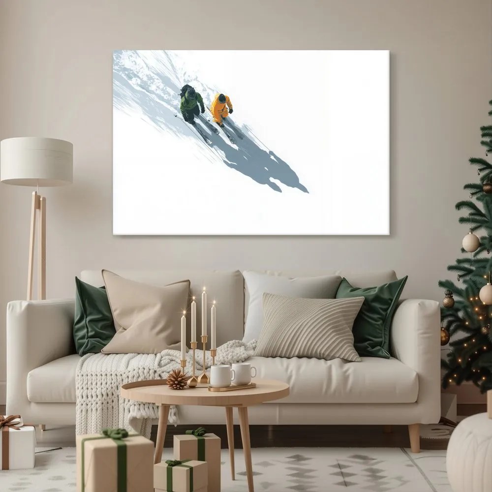 Картина на платно – Заснежено планинско каране