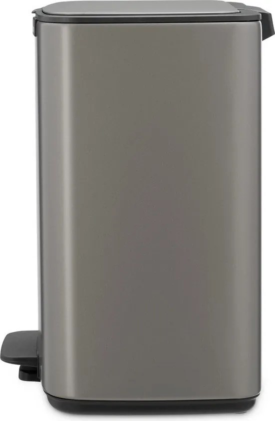 Сиво стоманено кошче за боклук с педал 12 l Bo – Brabantia