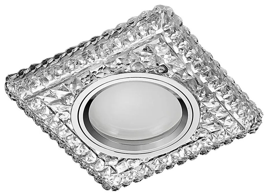 71096 - Вградено осветително тяло ELEGANT GLASS FIX 1xGU10/50W+LED/3W