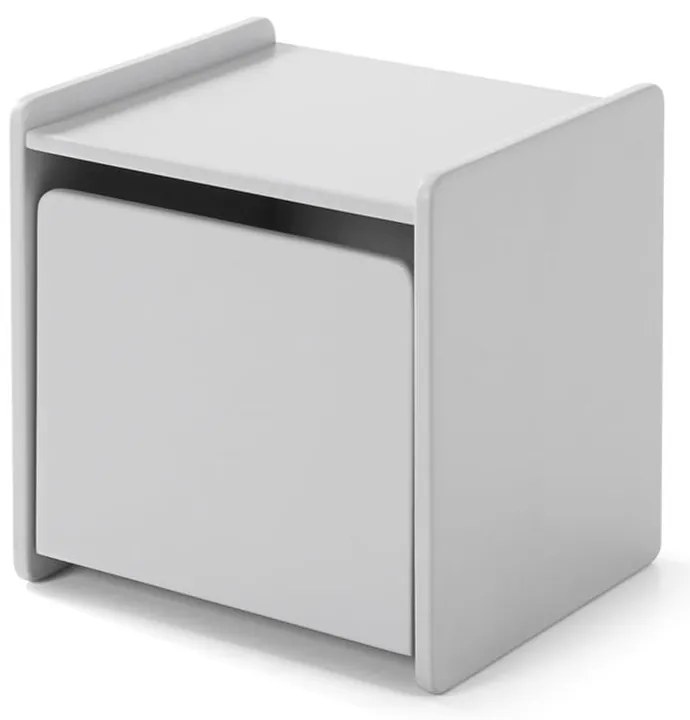 Сиво нощно шкафче Kiddy - Vipack