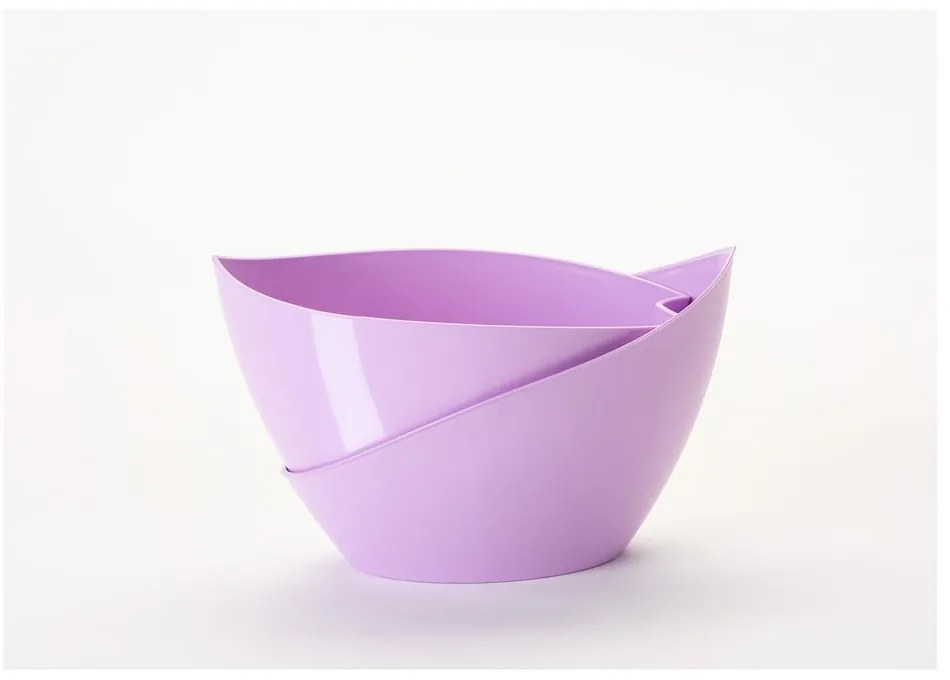 Пастелно лилава самонапояваща се саксия Doppio - Plastia