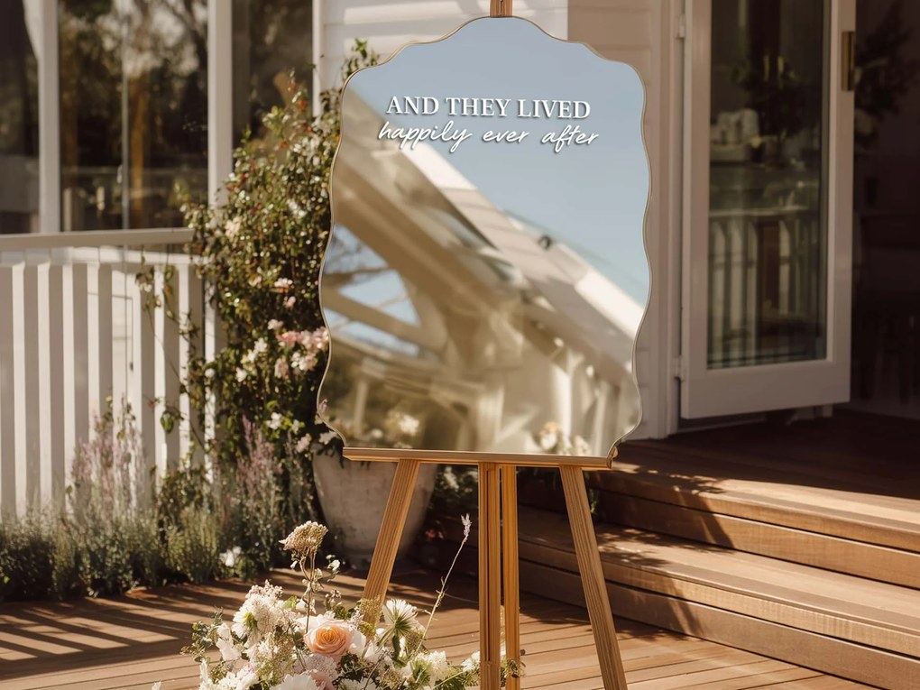 Стикер за огледало S14 – And they lived happily ever after 77x19