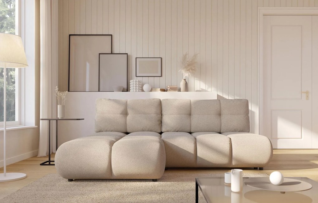 Ъглов Диван Лимо - Бежов - Ляв