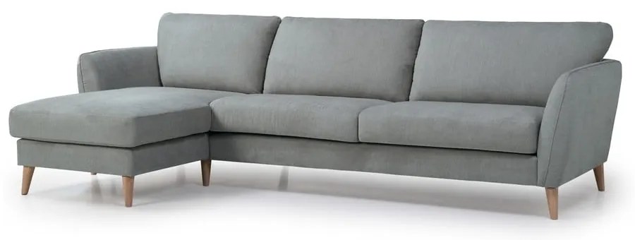Светлосив ъглов диван (ляв ъгъл) Oslo - Scandic