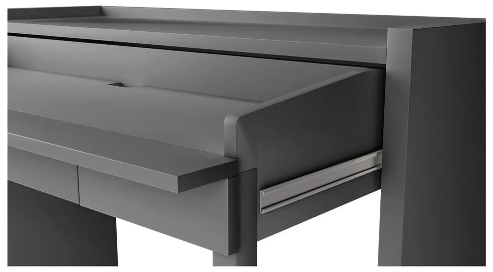 Сиво разтегателно бюро 36x110 cm Mel - Woodman