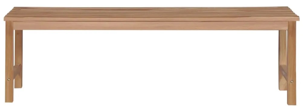 44994 vidaXL Градинска пейка 150 см тиково дърво масив