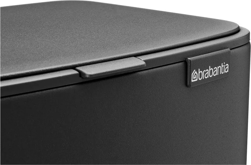 Тъмносиво стоманено кошче за боклук с педал 12 l Bo – Brabantia