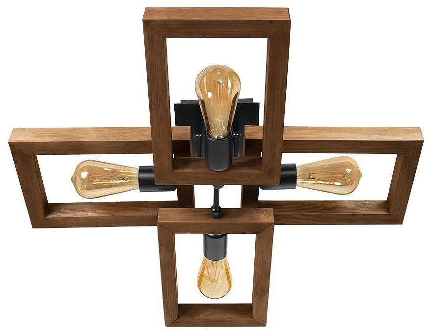 Плафон ТИЕРА, палисандър, 4xE27